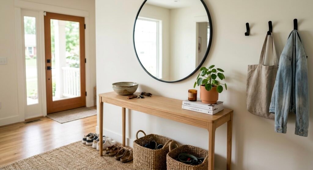 4 Easy Steps to Create an Entryway Drop Zone entry way feature image