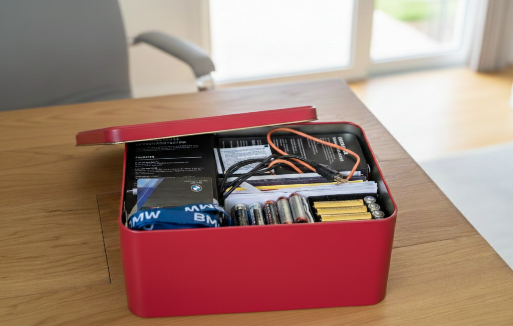 zero cost kitchen holiday tin box organization