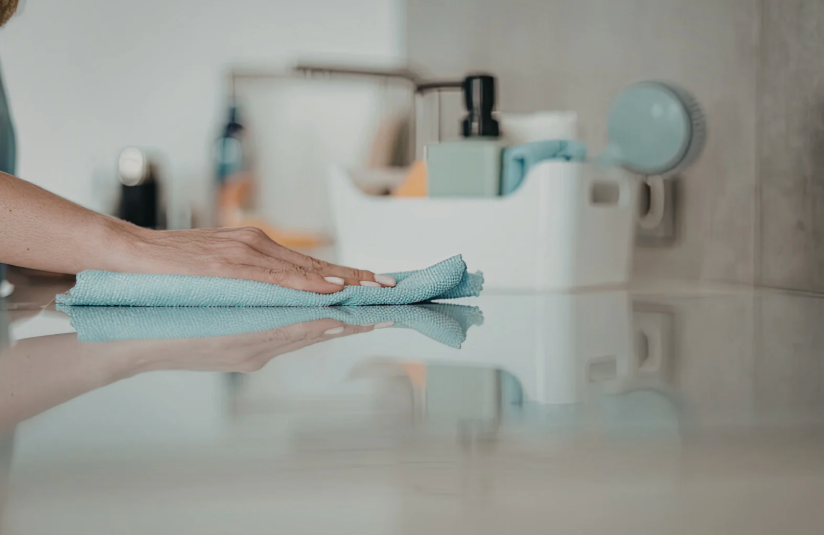 clean countertop
