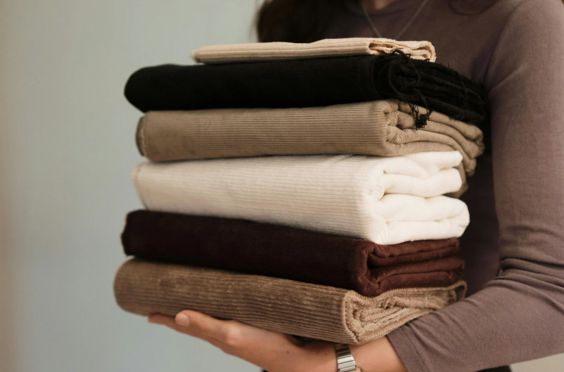 folded laundry