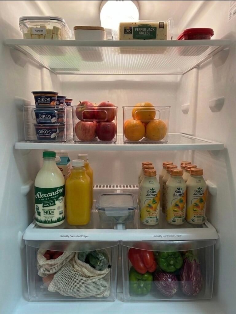 inside the fridge