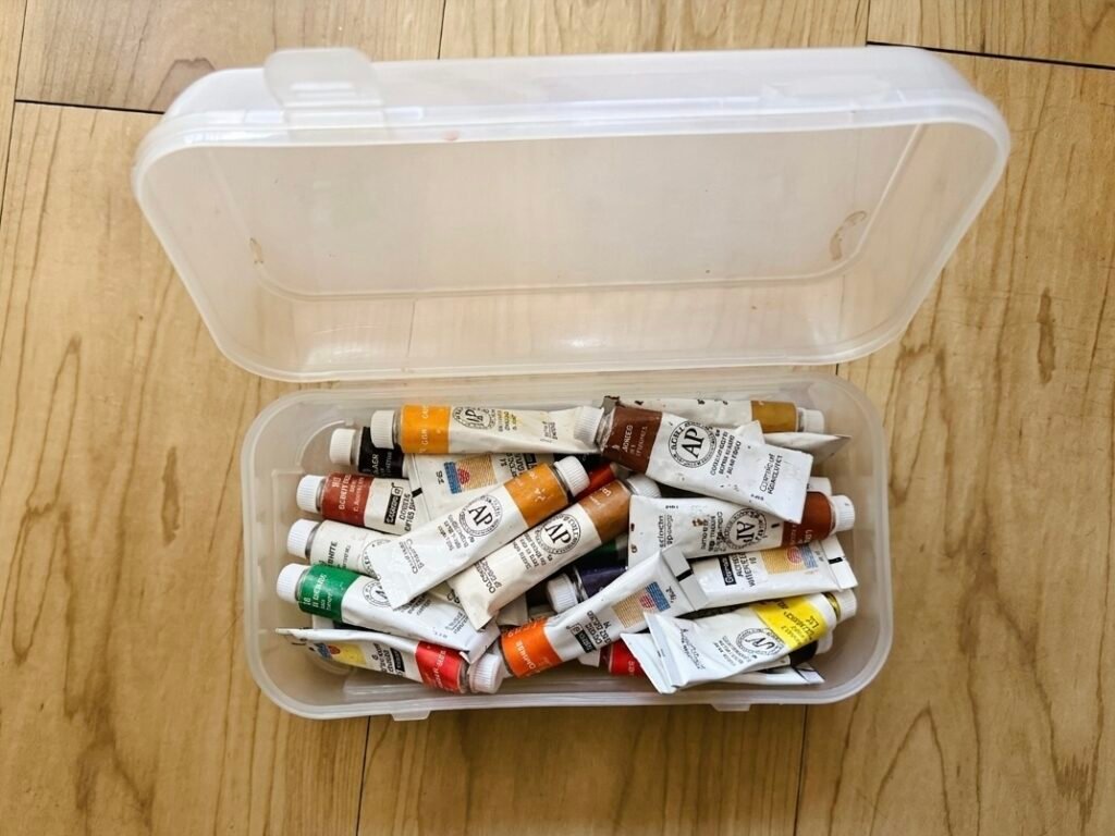 clear bin